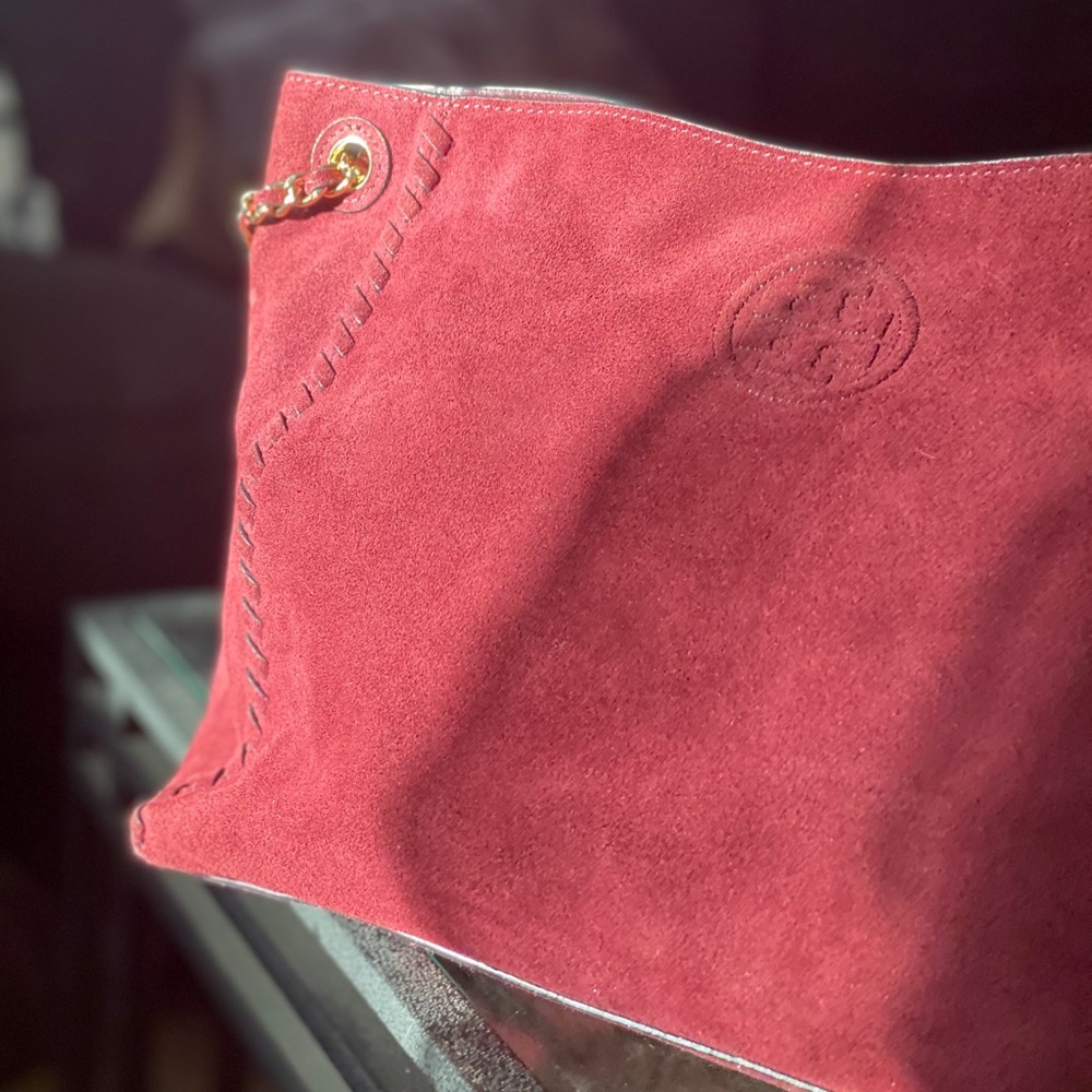 Tory Burch Marion Suede Tote Bag